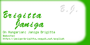 brigitta janiga business card